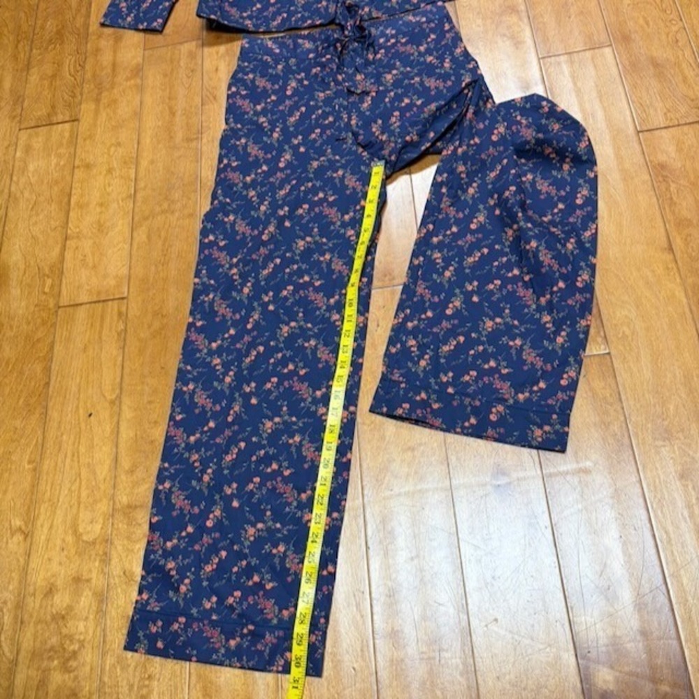 Liberty of London Womens PJ Set Size M Floral Cottage Cotton Boho Hippie Lounge - Picture 3 of 13